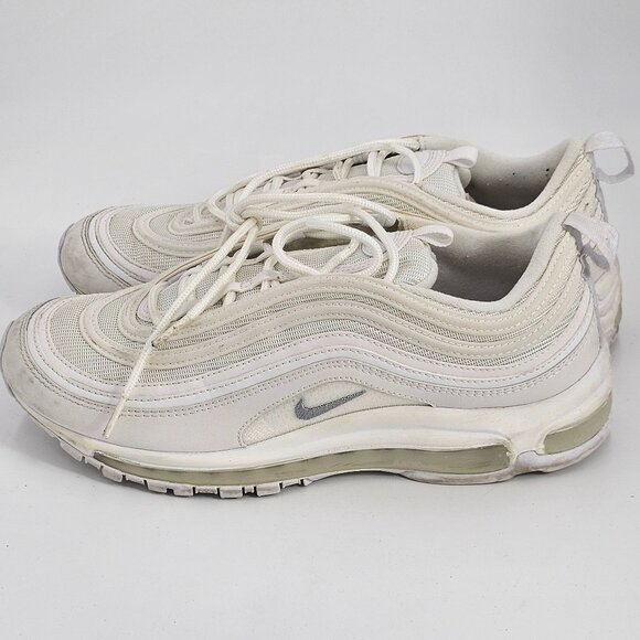 NIKE 921826-101 AIR MAX 97 TRIPLE WHITE MENS SIZE US 9.5 - Picture 1 of 5